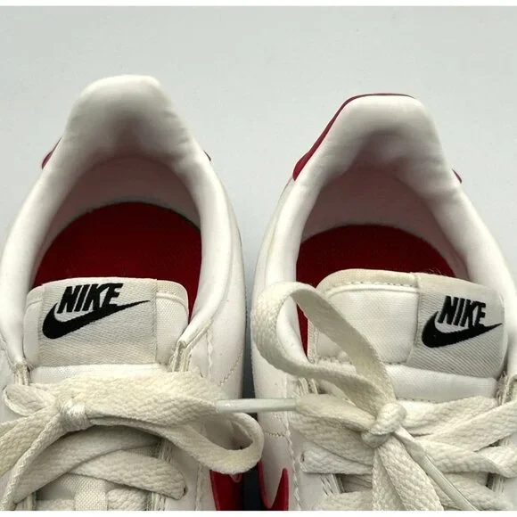 Nike Women's White Red Leather Cortez Forrest Gump Running Shoes Size 9 3117 - Picture 9 of 16
